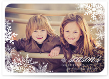 Snowflake Window Holiday Photo Cards