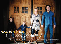 Warm Wishes Holiday Photo Cards, by Annie Clark