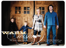 Warm Wishes Holiday Photo Cards