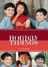 Bold Reflection Holiday Photo Cards by kelli hall