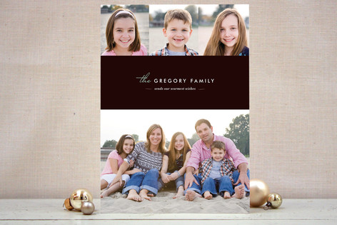 Winter Chic Holiday Photo Cards