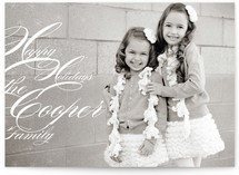 Snowflake Music Holiday Photo Cards