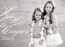 Snowflake Music Holiday Photo Cards, by koshi