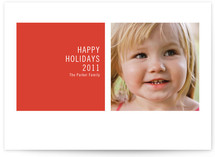 Modern Geometric Holiday Photo Cards