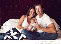 Holly Branch Holiday Photo Cards