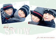 Let it Snow Holiday Photo Cards, by Oscar+Emma Design