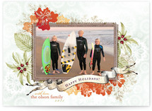 Citrus Snowflake Holiday Photo Cards