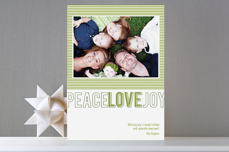 Modern Love Holiday Photo Card by Oscar+Emma