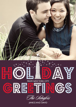Bright Lights Holiday Photo Cards, by Gakemi Art+Design
