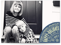 Vintage Typography Poster Holiday Photo Cards