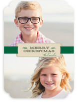 Christmas Ribbon Holiday Photo Cards