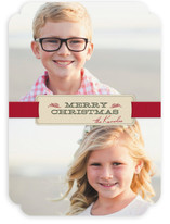 Christmas Ribbon Holiday Photo Cards