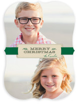 Christmas Ribbon Holiday Photo Cards