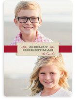 Christmas Ribbon Holiday Photo Cards