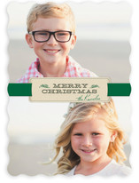 Christmas Ribbon Holiday Photo Cards