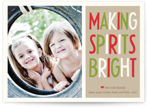 Making Spirits Bright Holiday Photo Cards