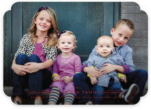 Modern Family Crest Holiday Photo Cards