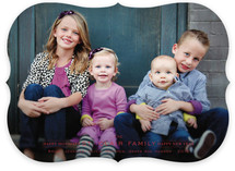 Modern Family Crest Holiday Photo Cards