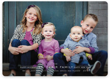 Modern Family Crest Holiday Photo Cards