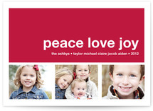 Modern Joy Holiday Photo Cards