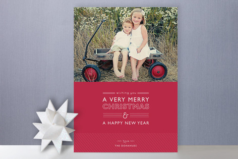 Layered Cake Holiday Photo Cards