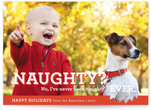 Naughty or Nice Holiday Photo Cards