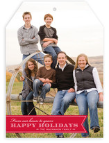 Red Ribbon Happiness Holiday Photo Cards