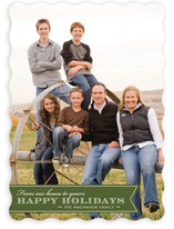 Red Ribbon Happiness Holiday Photo Cards