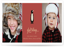 Joyeux Noel + Penguin Holiday Photo Cards