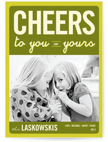 Float + Cheers to You Holiday Photo Cards