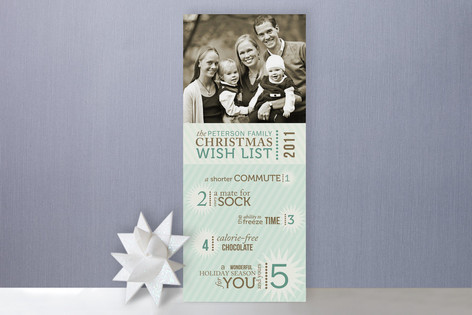 Our Christmas Wishlist Holiday Photo Cards