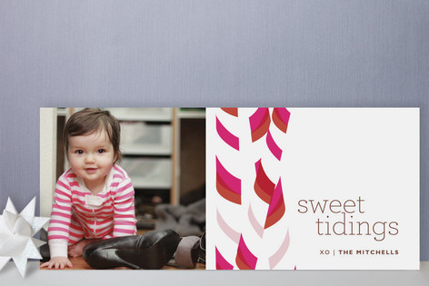 Candy Sticks Holiday Photo Cards