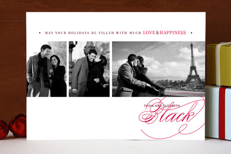 Love & Happiness Holiday Photo Cards