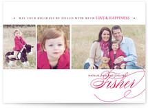 Love & Happiness Holiday Photo Cards