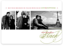 Love & Happiness Holiday Photo Cards