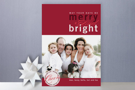 Merry Mod Holiday Photo Cards