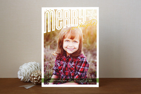 Merry Bright Cheer Holiday Photo Cards