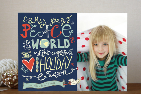 Love and Peace Eternal Holiday Photo Cards