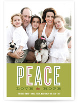 Peace Love & Hope Holiday Photo Cards