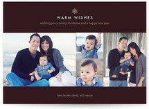 Snowflake Luxe Holiday Photo Cards