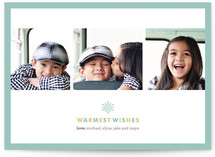 Snowflake Wish Holiday Photo Cards