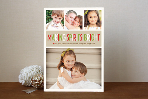 Making Spirits Bright Holiday Photo Cards