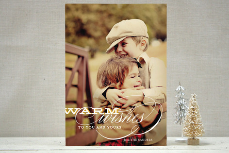 Warm Wishes Holiday Photo Cards