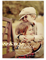 Warm Wishes Holiday Photo Cards