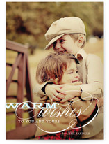 Warm Wishes Holiday Photo Cards