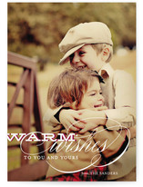 Warm Wishes Holiday Photo Cards