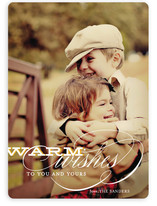 Warm Wishes Holiday Photo Cards