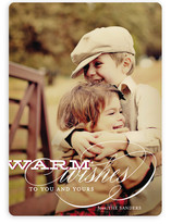 Warm Wishes Holiday Photo Cards
