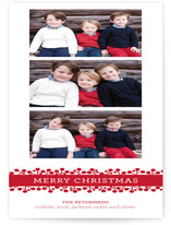 Berry Ribbon Holiday Photo Cards