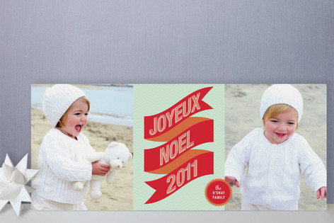 Banner + Burst Holiday Photo Cards